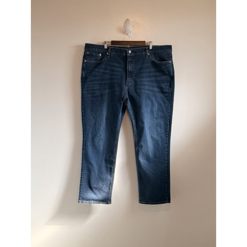 Levi's Athletic Fit Tapered Blue Denim Jeans Stretch Medium Wash Big & Tall 46